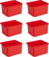 Sunware - Nesta opbergbox 32L rood - Set van 6