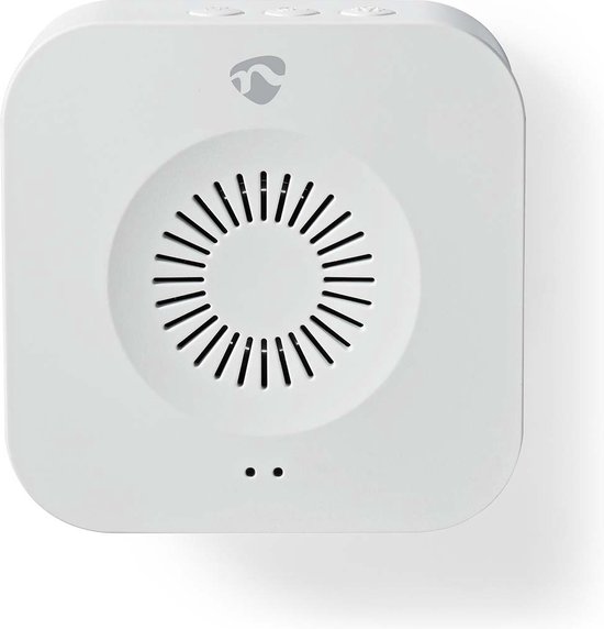 Foto: Nedis smartlife gong 433 mhz accessoire voor wificdp10gy wificdp30wt wificdp40cwt batterij gevoed usb gevoed 4 geluiden 4 5 v dc 5 v dc instelbaar volume wit