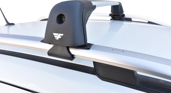 Galeries de toit sur mesure pour Ford Tourneo Courier à partir de 2014 barres de toit ouvertes - Aluminium - Capacité de chargement élevée 100kg - Wingbar Grijs - Merk Farad