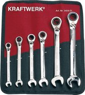 Kraftwerk - Jeu de clés à cliquet ouvertes/à anneau 6 pièces