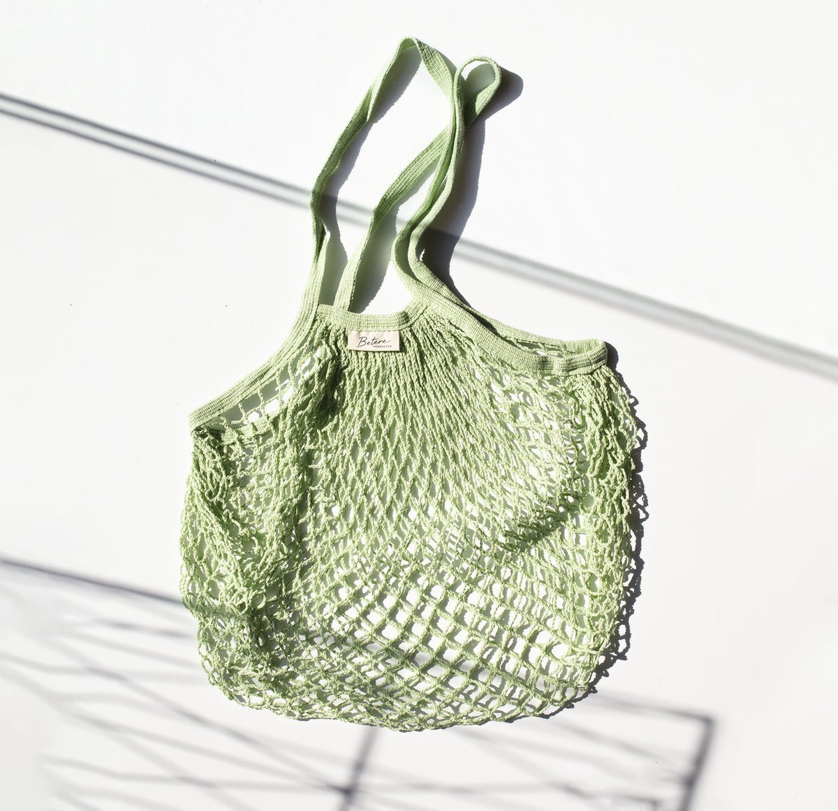 5 Stukken Net String Shopping Bag, Nettas voor Groenten en Fruit, Herbruikbare Katoenen Boodschappentas, voor Kruidenier Winkelaar Produceren Opslag Tassen Strand
