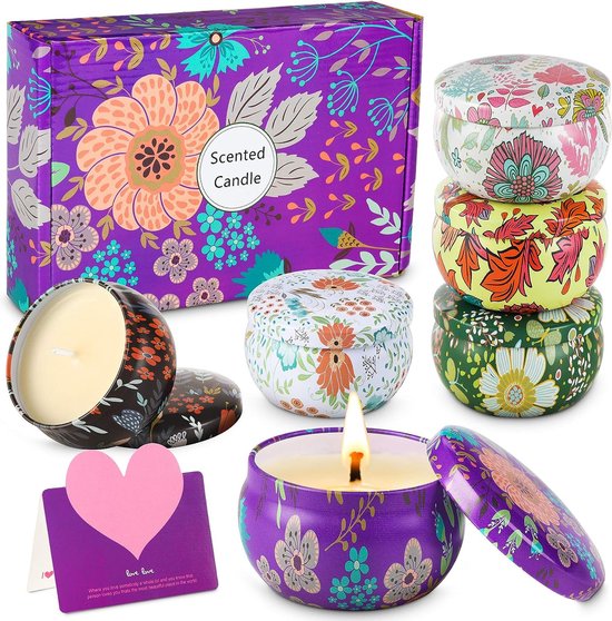 Coffret 3 Bougies Parfumées Soja - Parfums Rose, Lavande, Vanille | Cadeau Détente Pour Maison Ou Salle De Bain