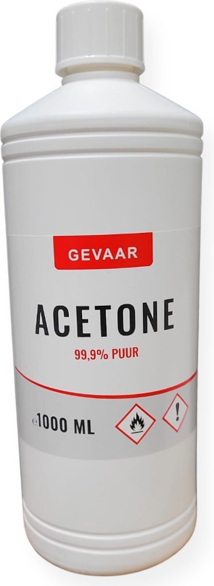 Zuivere - Aceton - Propanone - Verf verdunner - Nagellak remover - 1000ml - 1 Liter - Trade Chemicals Europe BV