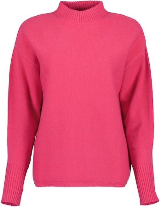 Blue Seven dames trui gebreide trui dames opstaande kraag 247899 roze maat 38 bol