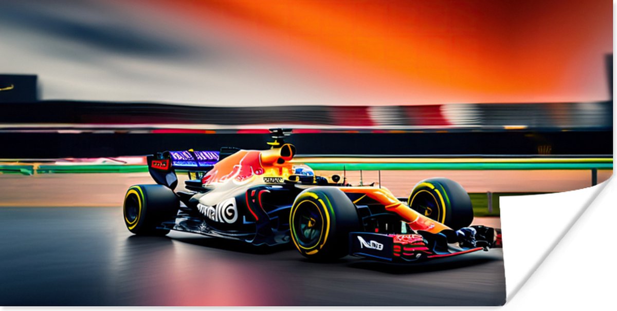 Poster Auto - Formule 1 - Circuit - Raceauto - 150x75 cm