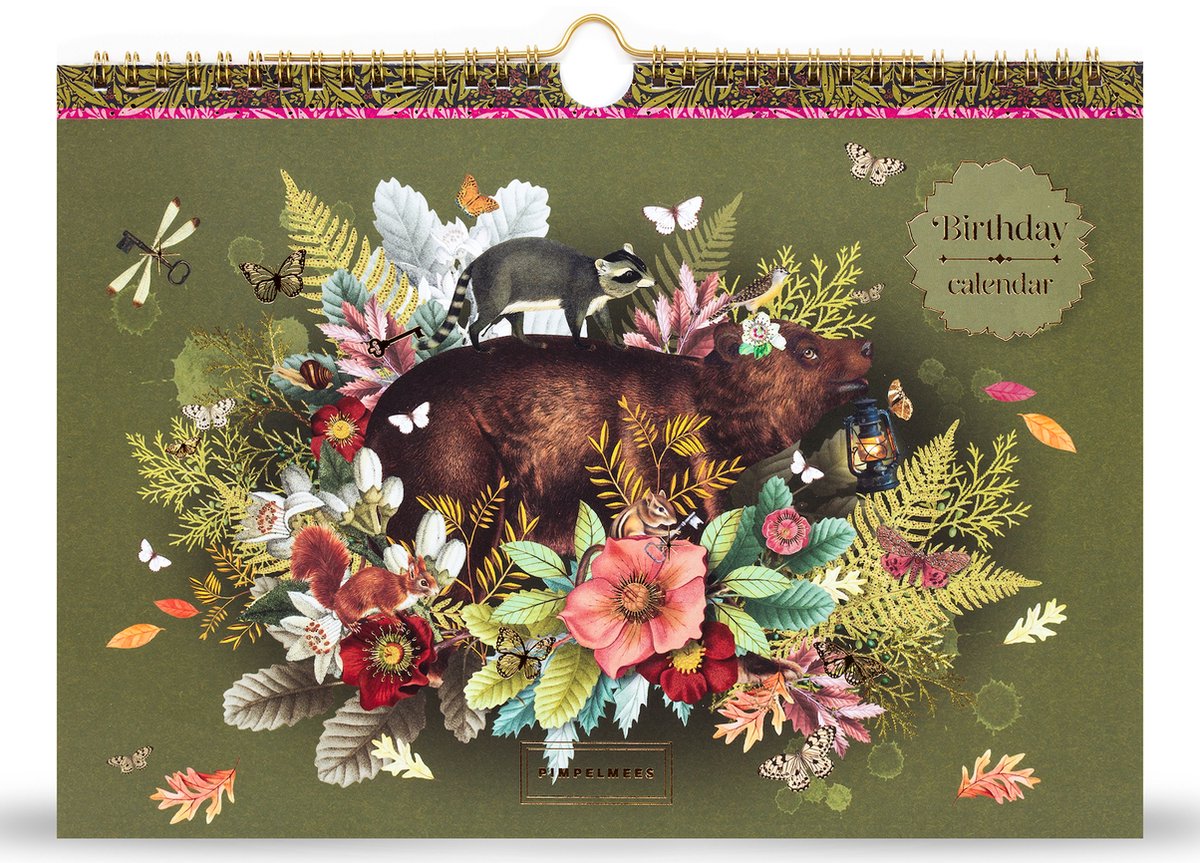 Pimpelmees birthdaycalendar - Bear Olive