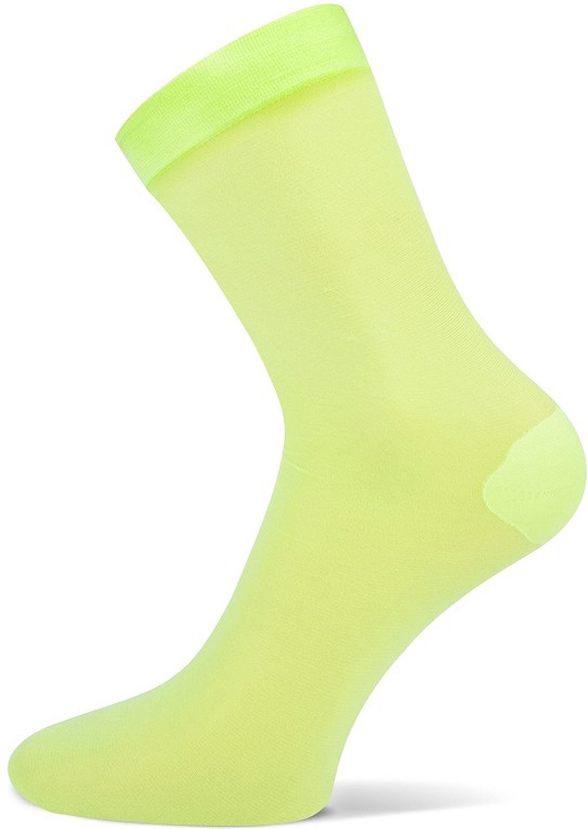 MarcMarcs - fluorescerende Sokken - Roze & Geel - One Size - Yellow & Pink - Carnaval -