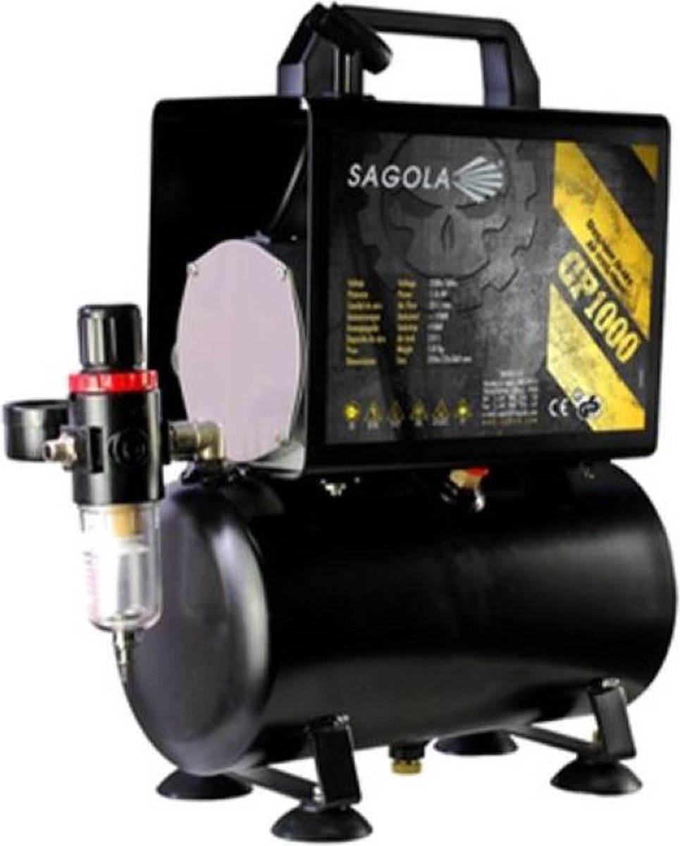 Sagola CP1000 Single Piston Compressor; EU 220V/50Hz