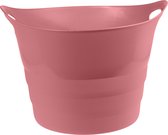 Excellent Houseware Flexibele emmer - roze - 43 liter - kunststof - 45 x 38 cm