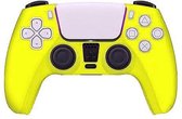 CHPN - Controller hoesje - Geschikt voor PS4 - Groen/Geel - Glow-in-the-Dark - Skin voor Playstation 4 controller - Beschermhoes - Siliconen - Accessoires voor Playstation 4 - Universeel