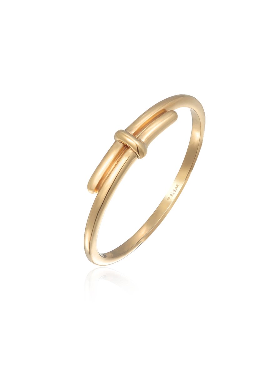 Elli - Ring - Dames wikkel design gedraaid basis in 925 sterling zilver - Dames