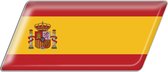 Vlag sticker - autostickers - autosticker voor auto - bumpersticker - Spanje