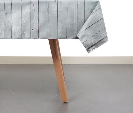 Nappe Raved Motif Bois Grijs - 140 x 180 cm - PVC - Lavable