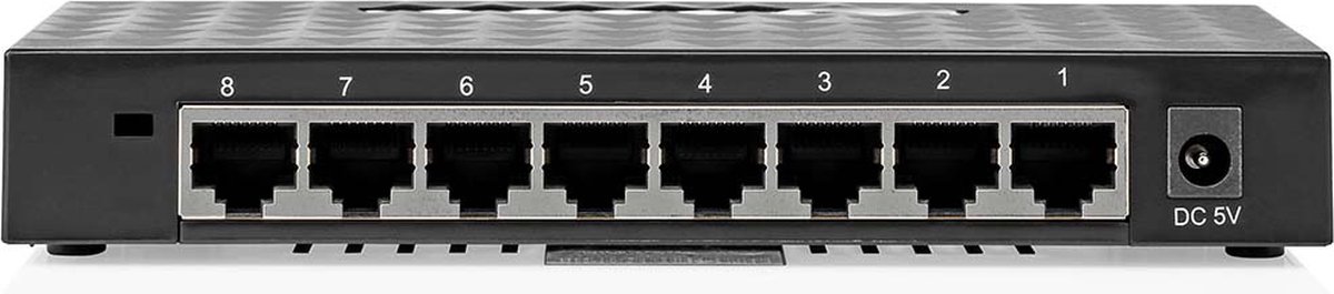 Nedis Netwerk-Switch - Bekabelde snelheid: Gigabit - Aantal ethernetpoorten: 8