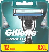 Gillette - Mach3 - Scheermesjes/Navulmesjes - 12 Stuks - Voordeelverpakking
