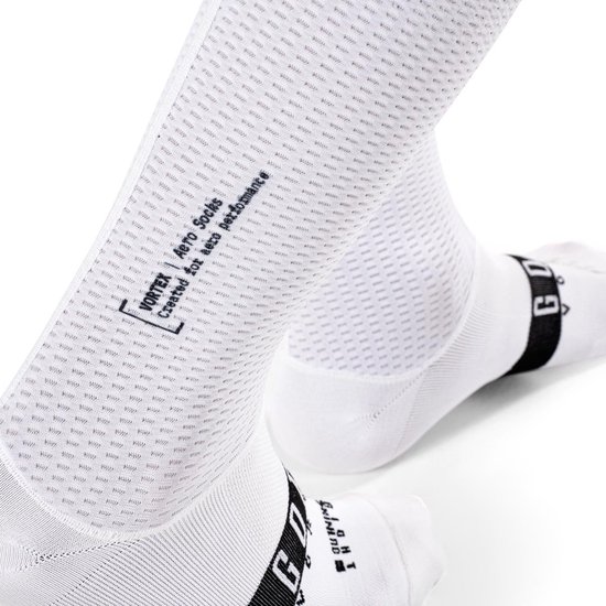 Classique, Chaussettes de cyclisme, Blanc, 39-42