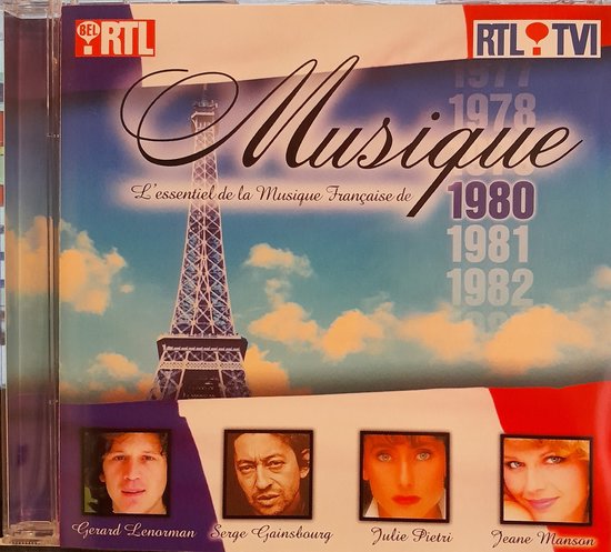 Musique 1980 - De mooiste Franse liedjes uit 1980- Cd album - Julien Cerc, Johnny Hallyday, Lio, Plastic Bertrand, Gerard Lenorman, Ottawan
