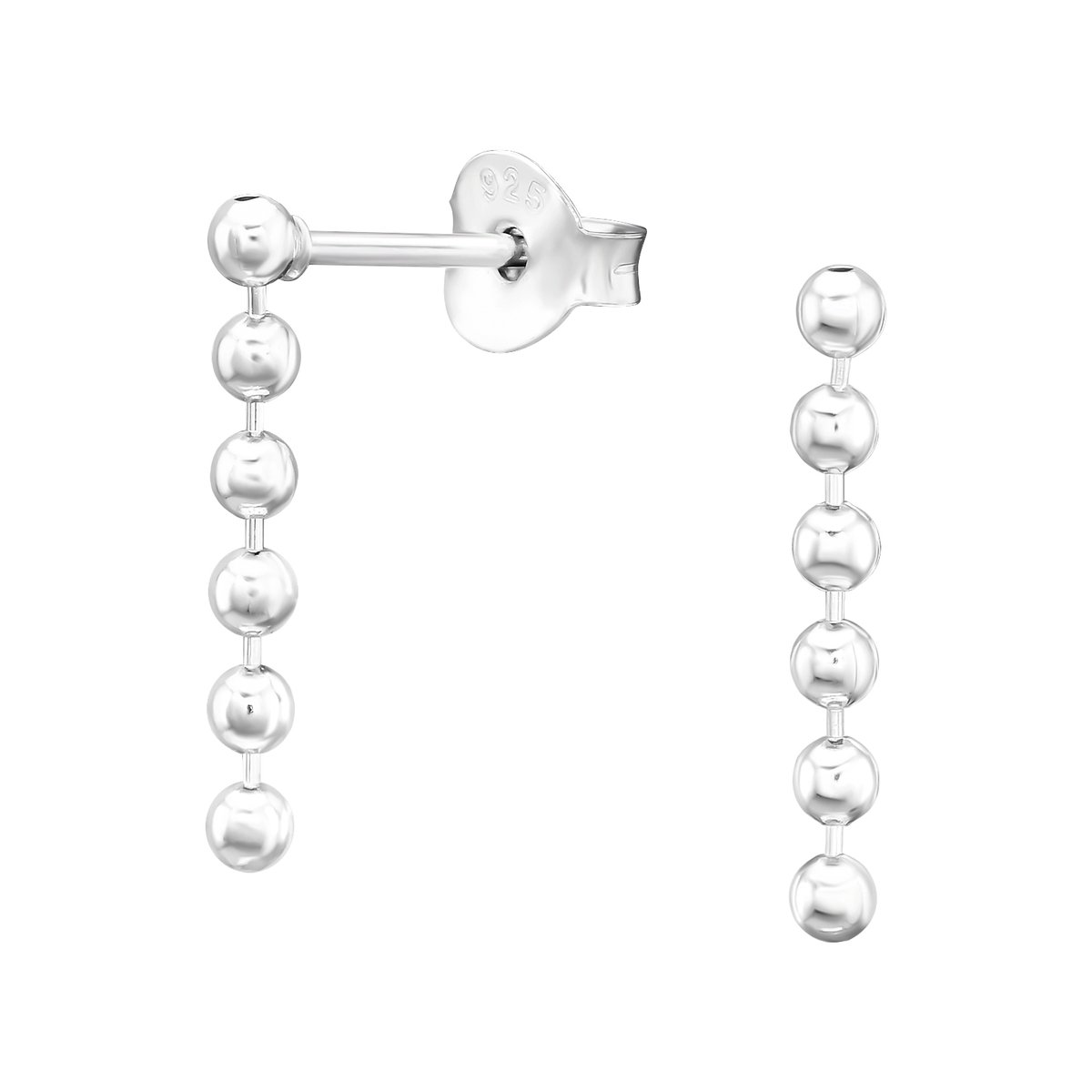 Montebello Oorbellen Dulce - 925 Zilver E-Coating - Bolletjes - 2x15mm