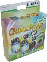 Fujifilm Quicksnap Flash - Wegwerpcamera - 2-pack - 2 x 27 foto's