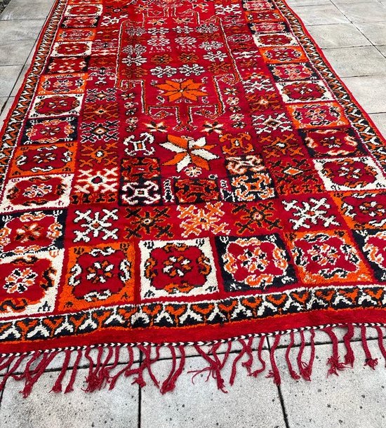 Marokkaans vintage Boujaad tapijt | 460 x 206 cm