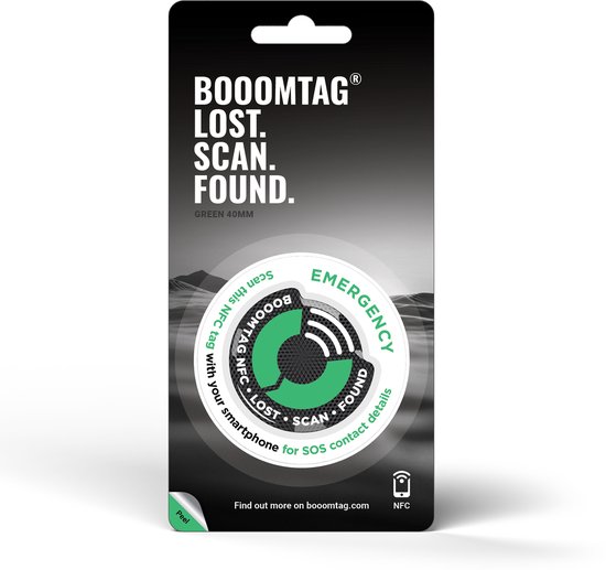 Booomtag® NFC Groen Dome Sticker 50mm