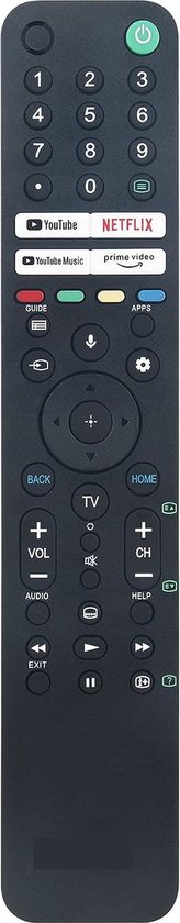 Universele Sony Smart TV RMF-TX520E afstandsbediening - Met Spaarkbesterung - Voor alle Sony Android Smart televisies