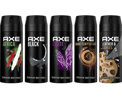 AXE Deodorant Bodyspray Mix set - 5 stuks - Voordeelverpakking