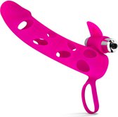 Penis Sleeve Met Bullet Vibrator - Roze