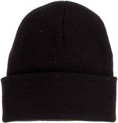 Muts met Rand - Beanie - Acryl - One Size - Donkerbruin