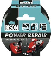 Bison Tape Power Repair Zwart - 2 x 25 m - Pack économique