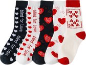 Smiling Socks® - Hippe Sokken - Sokken Met Print - 5 Paar - Anti zweet - Giftbox - Maat 35-43 - Dames sokken