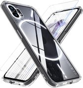 YONO Hoesje geschikt voor Nothing Phone 2 - Case met Screen Protector - Transparant