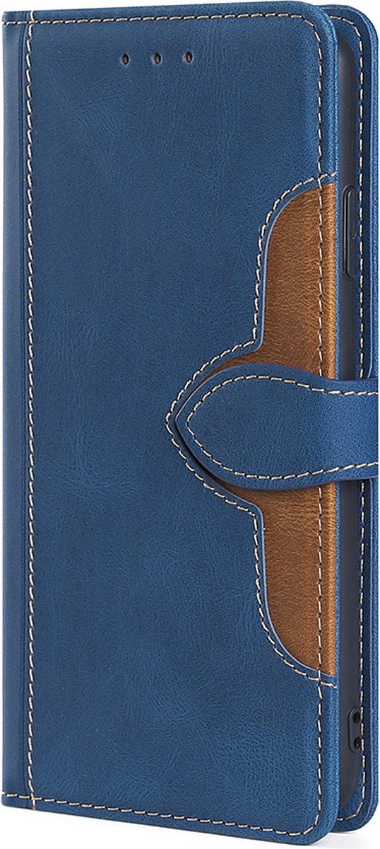 Hoesje geschikt voor iPhone 15 Pro - Bookcase - Pasjeshouder - Portemonnee - Kunstleer - Blauw