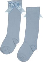 iN ControL 2pack Kniesokken met satijnen STRIK soft blue 31/34