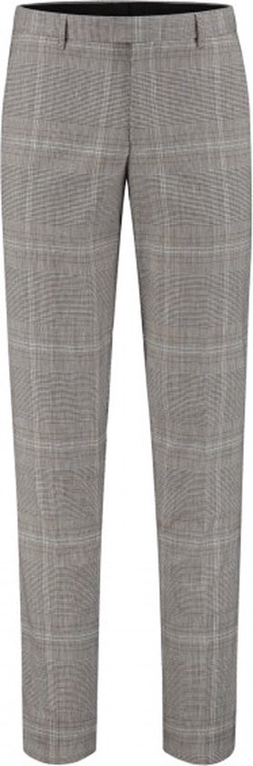 GENTS - Pantalon Homme à carreaux gris-marron Taille 58