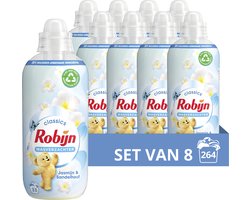 Robijn Classics Jasmijn & Sandelhout Wasverzachter - 8 x 33 wasbeurten - Voordeelverpakking