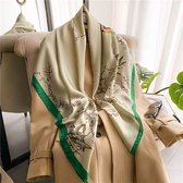 XL_110*110 CM "Prachtige Satijnen Sjaal Omslagdoek - Mode en Kwaliteit in één Cadeauverpakking