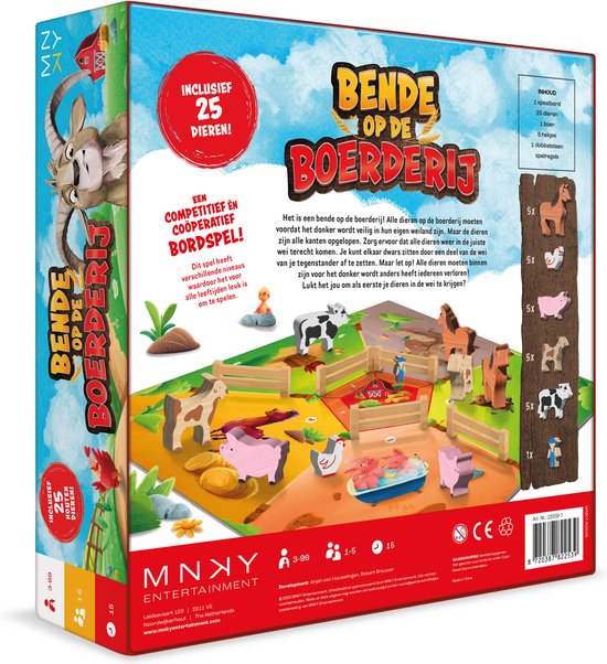 Bende op de boerderij-bordspel. 3+
