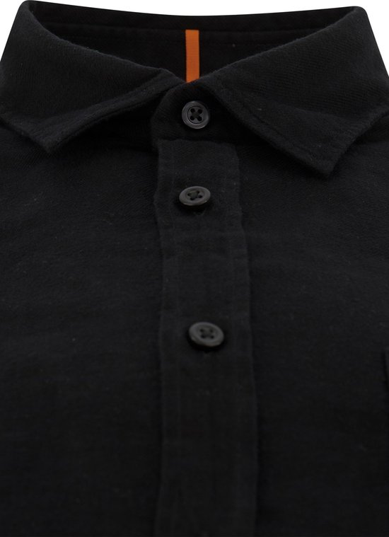 Hugo Boss casual overhemd zwart