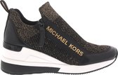 Michael Kors - Maat 39 - Willis Wedge Dames Instappers/Sneakers - Black Bronze