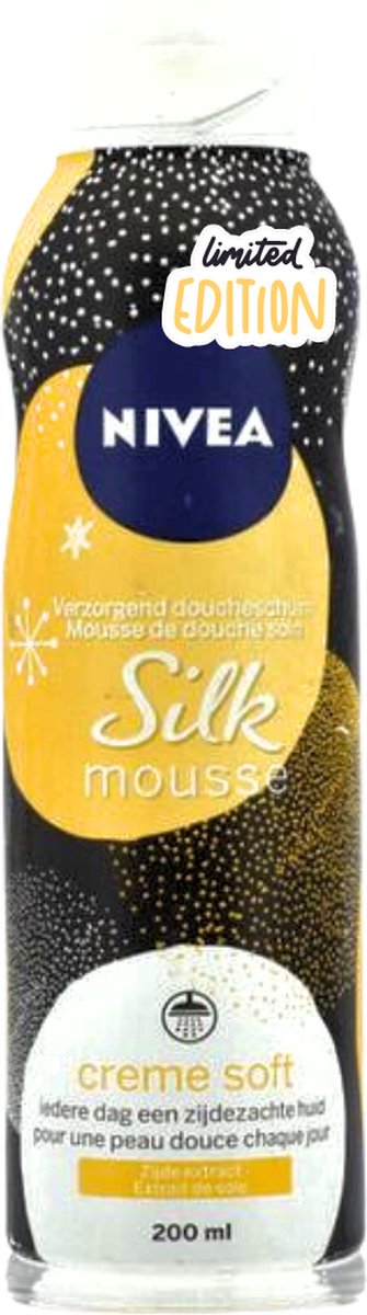 Goedkoopste Nivea Limited Edition Doucheschuim Silk Mousse 200 ml, Iedere dag een stralend en zijdezachte huid.