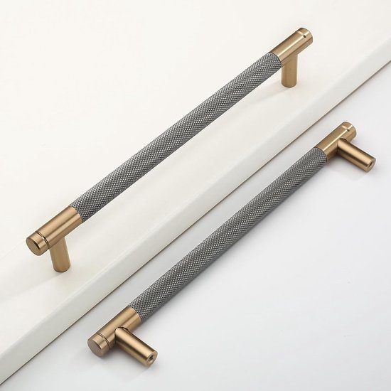 10 stuks 192 mm gouden kastgrepen grijze handgrepen voor keukenkasten