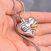 Donley - As ketting - urn ketting - crematie ketting - gedenkketting - urn - hart - dieren - ketting voor as - memorial ketting - ketting overledene - ketting voor gecremeerd as - Rouwsieraden - As hangers - As-hangers - persoonlijk gedenksieraden