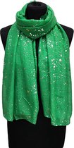 Lange Dunne Sjaal - Glitter - Groen - 180 x 70 cm (231162#)