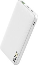 Surge Powerbank 10.000mAh – 22.5W Snellader – 2 apparaten tegelijk opladen – Geschikt voor iPhone en Samsung - USB, USB-C & Lightning Input