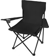 Campingstoel - Inklapbaar Visstoel - Vouwstoel - Comfortabel - Opvouwbaar Stoel - Max. 120 KG - Zwart - Rheme