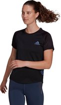adidas Parley Adizero Running T-shirt - sportshirts - zwart - Vrouwen