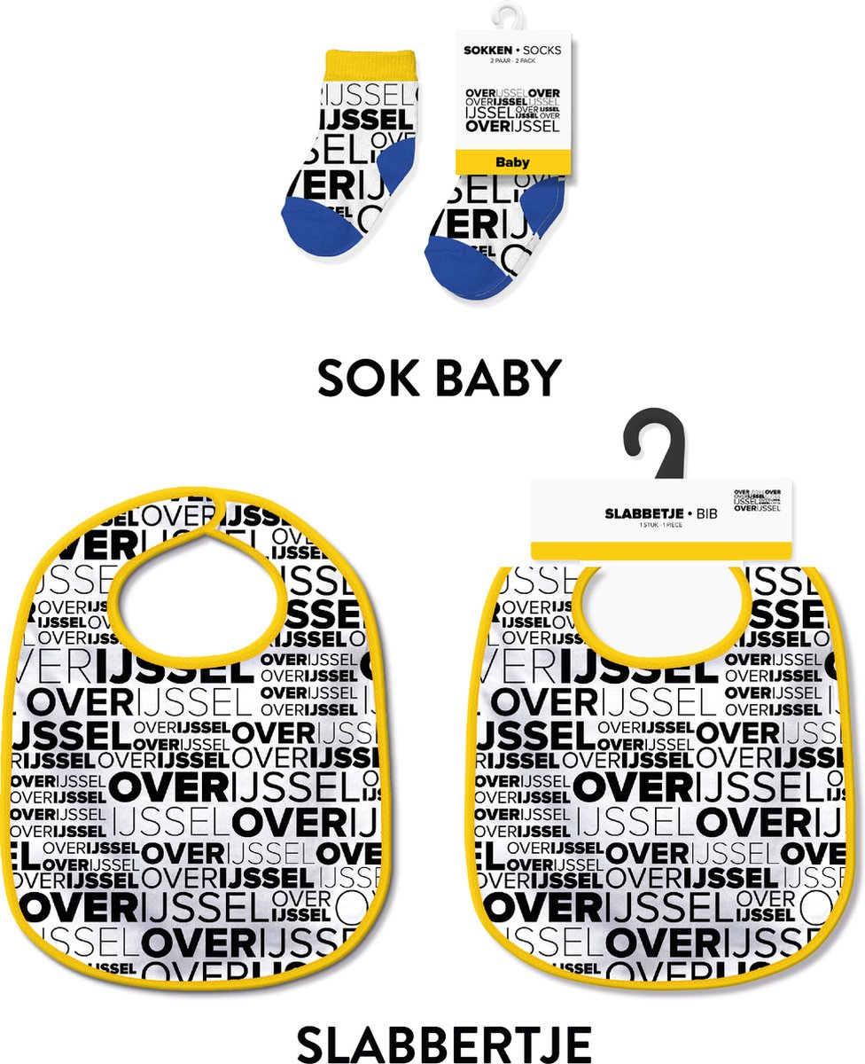 Slabbetjes en sokken met tekst - Baby cadeautjes en kraamcadeautjes - Overijssel