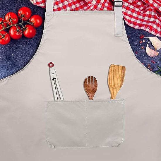 PALLTEX Borago Keukenschort Mannen Koken Schort Vrouwen Schort Mannen voor Koken Ambachten Schilderen Bakken EN ISO 13688, rood, One Size