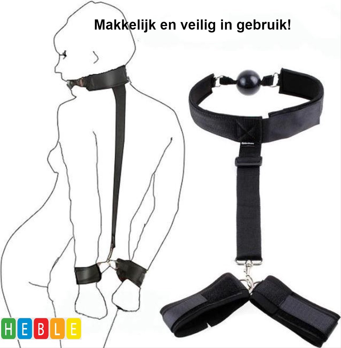 Goedkoopste BDSM-Bondage - Submissief - Fetish - Slave Handboeien - Erotische Speeltjes - Stout - van Heble®